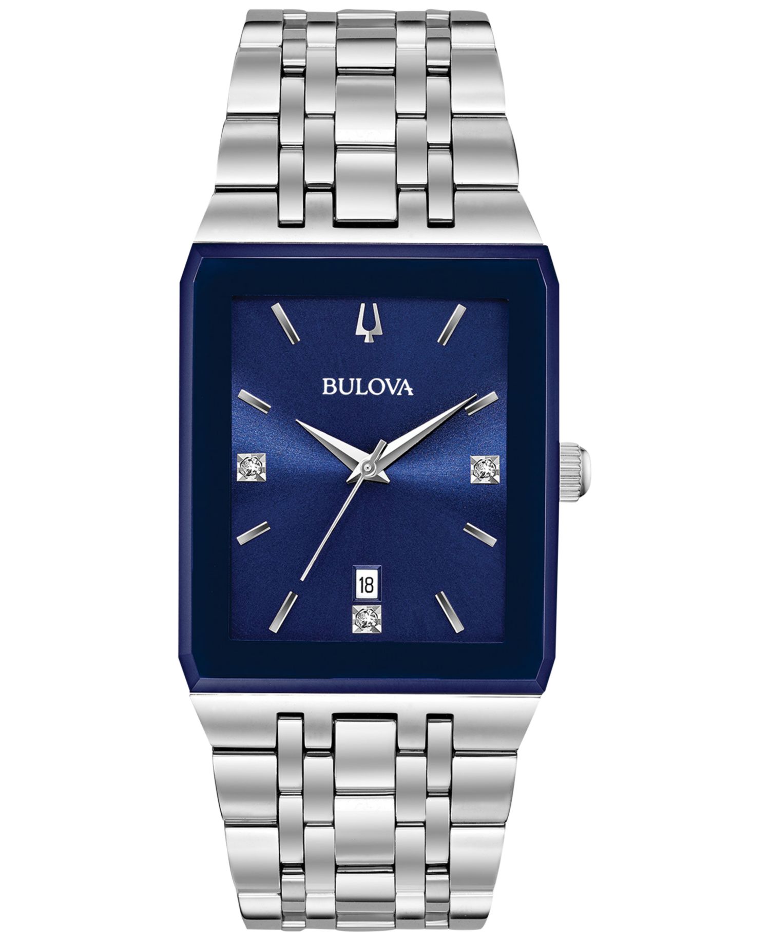 Men's Futuro Diamond-Accent Stainless Steel Bracelet Watch 31x45mm