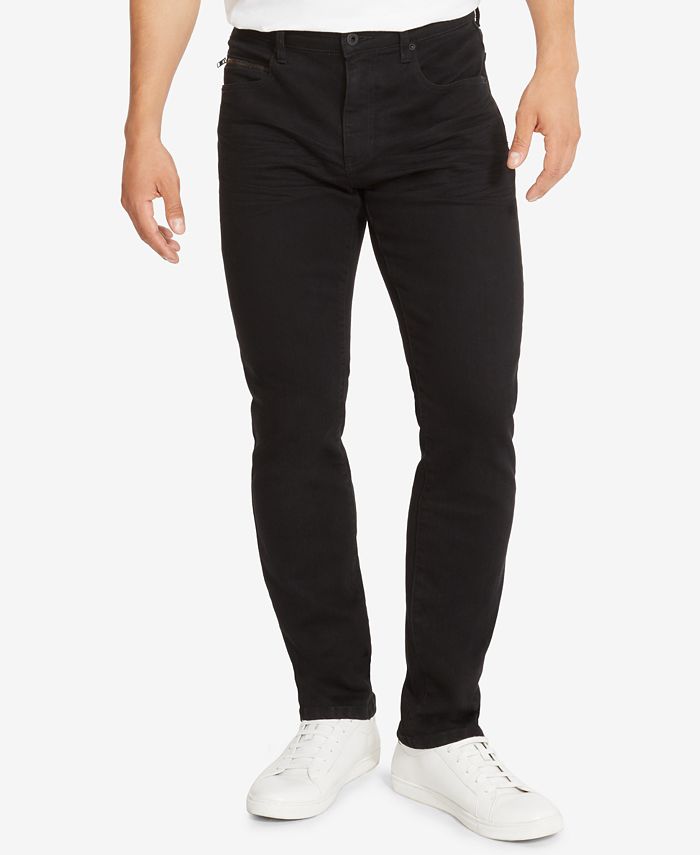 Kenneth Cole New York Kenneth Cole Straight-Fit Black Wash Jeans - Macy's