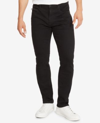 Kenneth Cole Straight-Fit Black Wash Jeans - Macy's