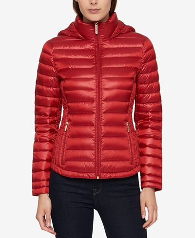 Tommy Hilfiger Packable Hooded Puffer Jacket, Created for Macy's ...