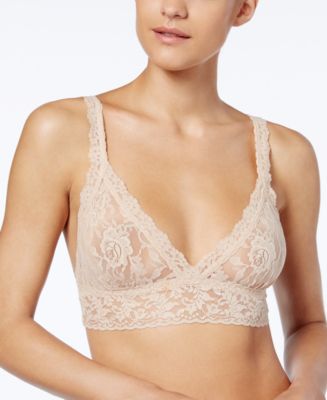 Hanky Panky Signature Lace Padded Triangle Bralette in Bliss Pink
