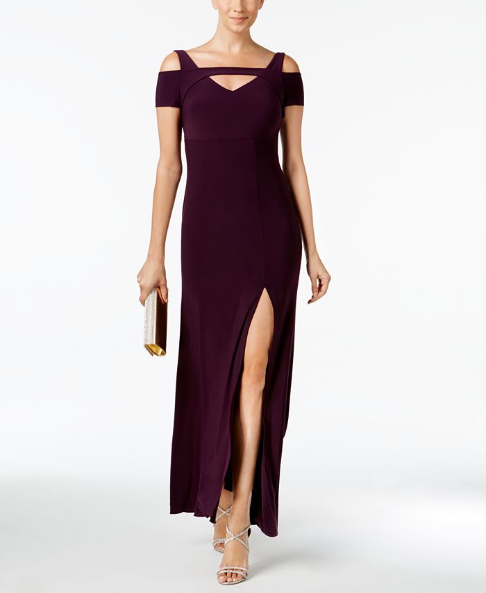 Cold shoulder keyhole new arrivals gown