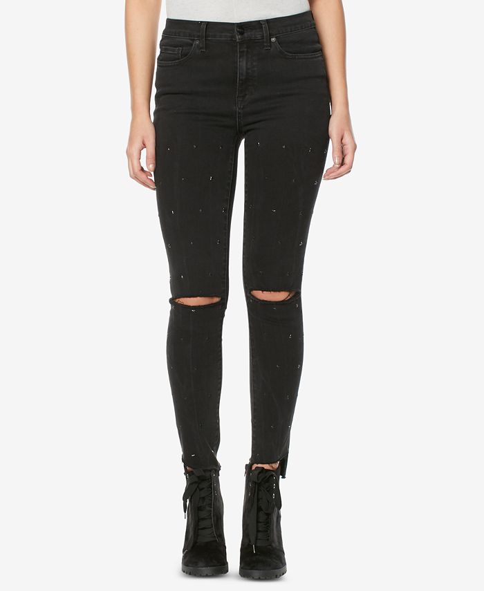 Buffalo David Bitton Women’s Jess Rip & Repair Jeans – Stretch Skinny Denim With Edge Details