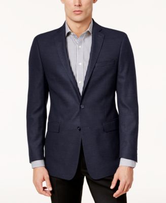 Calvin Klein Men's Slim-Fit Textured Sport Coat - Blazers & Sport Coats ...