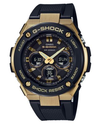 G-Shock - Men's Solar Analog-Digital Black Resin Strap Watch 49mm