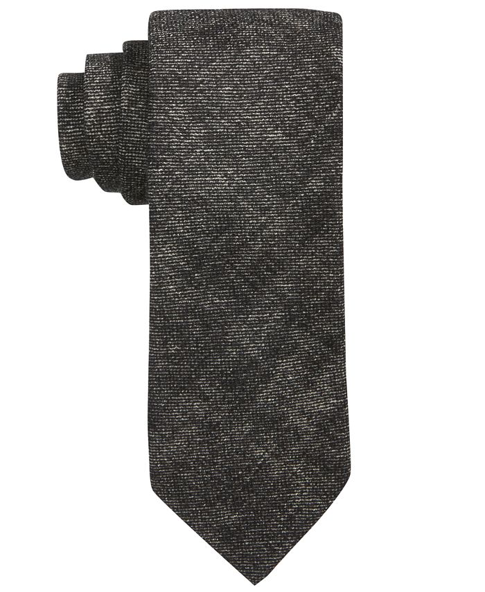 Hugo Boss Men's Solid Skinny Wool Tie - Macy's