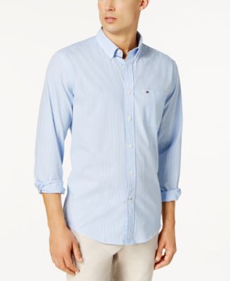 tommy hilfiger striped shirt mens