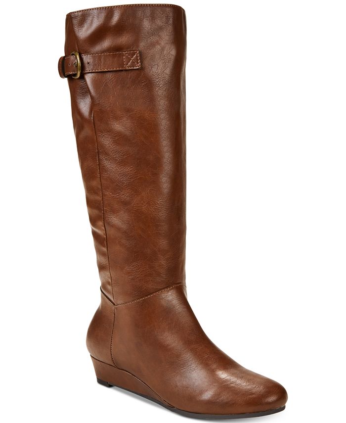 Style & Co Rainne Wedge Tall Boots, Created for Macy's - Macy's