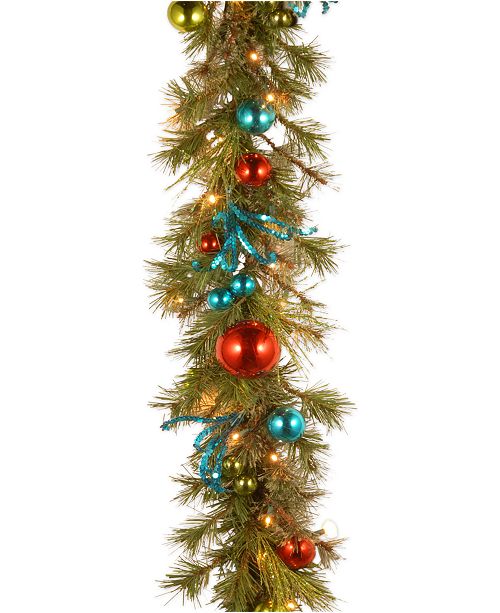 National Tree Company 9 Decorative Collection Retro Garland With