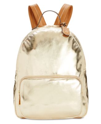 tommy hilfiger metallic backpack