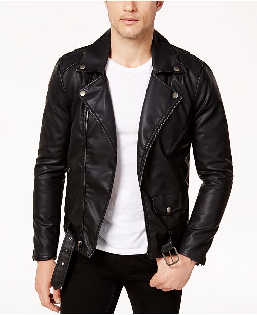 macys mens biker jacket