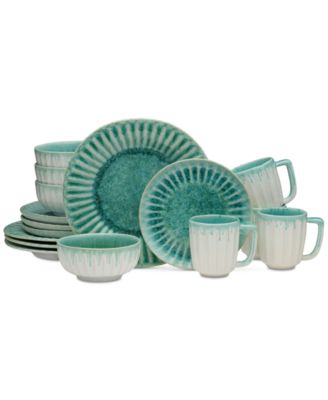 Mikasa - Monterey Green 16-Piece Dinnerware Set
