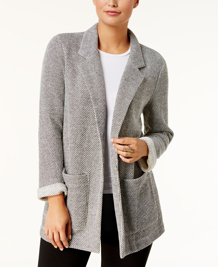 Style & Co French Terry Blazer, Created for Macy's - Macy's
