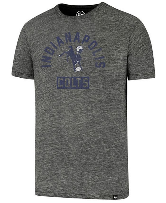 47 Brand Men's Indianapolis Colts Gym Issued Retro Tri-Blend Shirt - Macy's