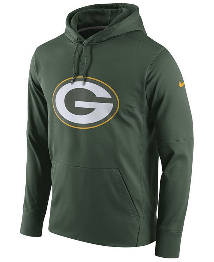 Nike Men's Green Bay Packers Performance Circuit Logo Essential Hoodie ...