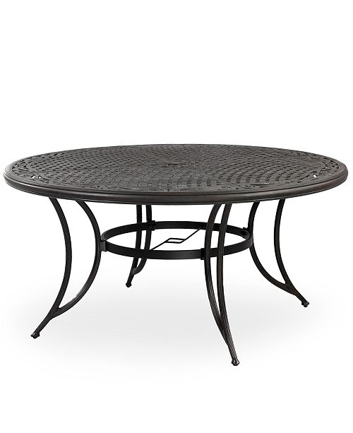 Furniture Cast Aluminum 60 Round Outdoor Dining Table Created