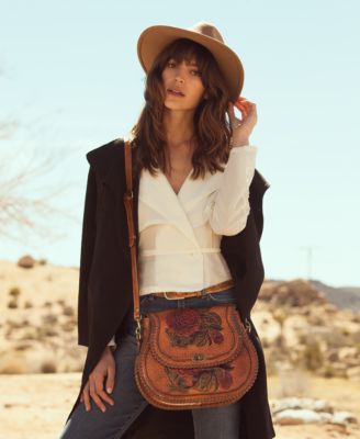 patricia nash rosa saddle bag