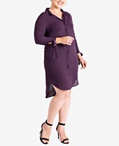 Purple Plus Size Dresses - Macy's