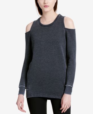 calvin klein cold shoulder sweatshirt