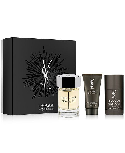 Yves Saint Laurent Men S 3 Pc L Homme Gift Set Reviews All Cologne Beauty Macy S