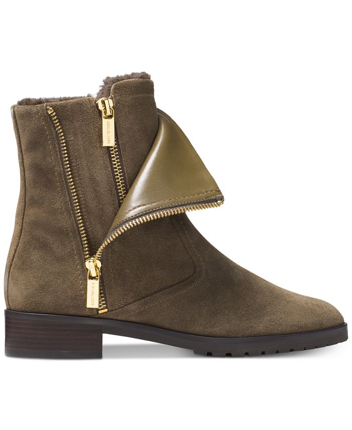 michael kors finley flat booties