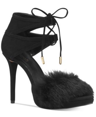 michael kors fur sandals