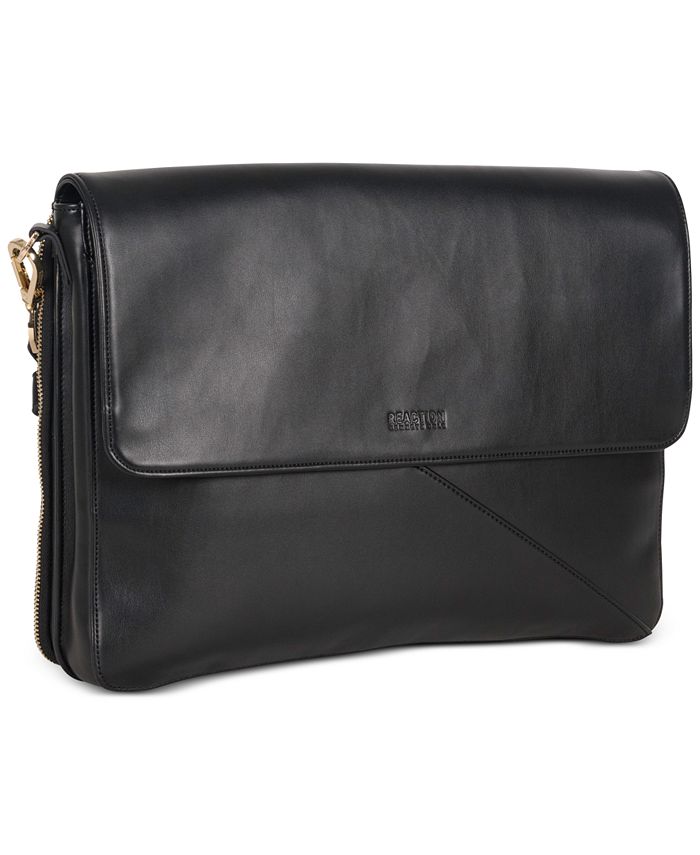 Kenneth Cole Reaction Bag-Two-Differ Faux-Leather Double Compartment ...