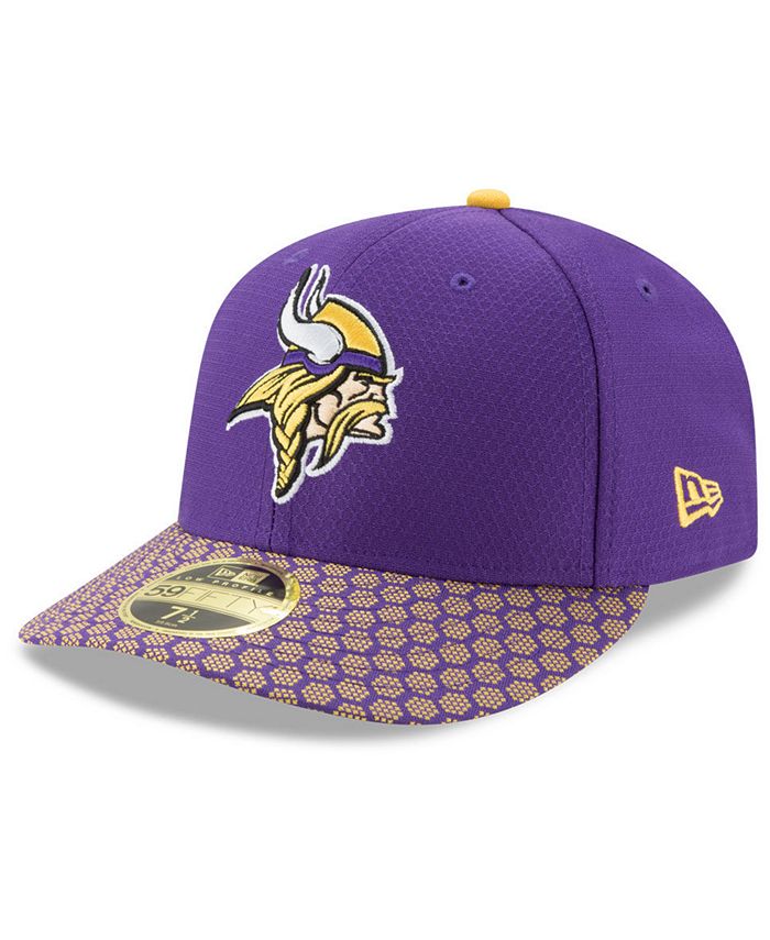 New Era Minnesota Vikings Sideline Low Profile 59FIFTY Fitted Cap ...