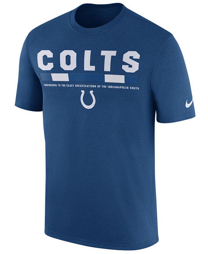 Nike Men's Indianapolis Colts Legend Staff T-Shirt - Macy's