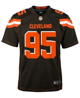 Nike Cleveland Browns No95 Myles Garrett Orange Alternate Men's Stitched NFL Limited City Edition Jersey