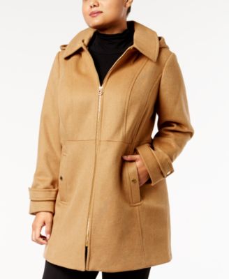 macys michael kors plus size coats