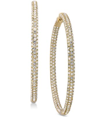 Joan Boyce Pavé Large Hoop Earrings - Macy's