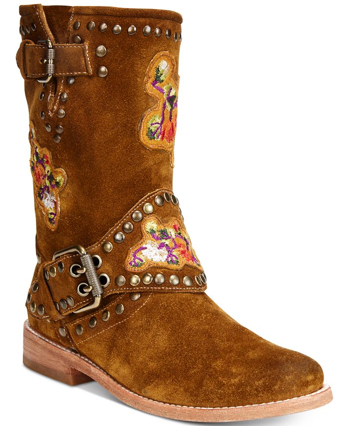 Frye nat shop flower engineer boot