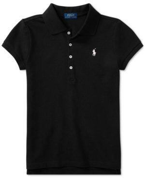 Polo Ralph Lauren Big Girls Stretch Mesh Polo Shirt
