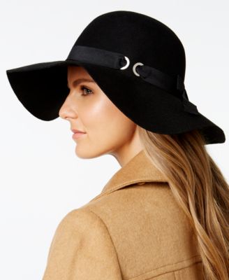 Nine West Bow & Grommet Floppy Hat