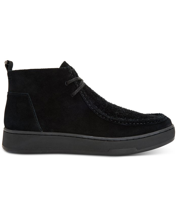 Calvin Klein Men's Nero Calf Suede Boots & Reviews - All Men's Shoes ...