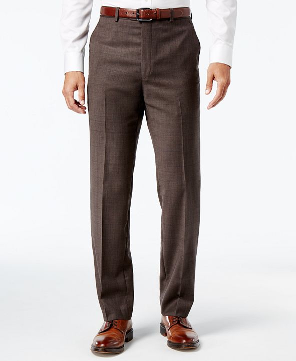 Lauren Ralph Lauren Men's Classic-Fit Ultraflex Brown Plaid Suit ...