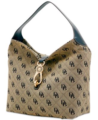 Dooney Bourke Signature Quilt Logo-Lock Medium Sac Handbag