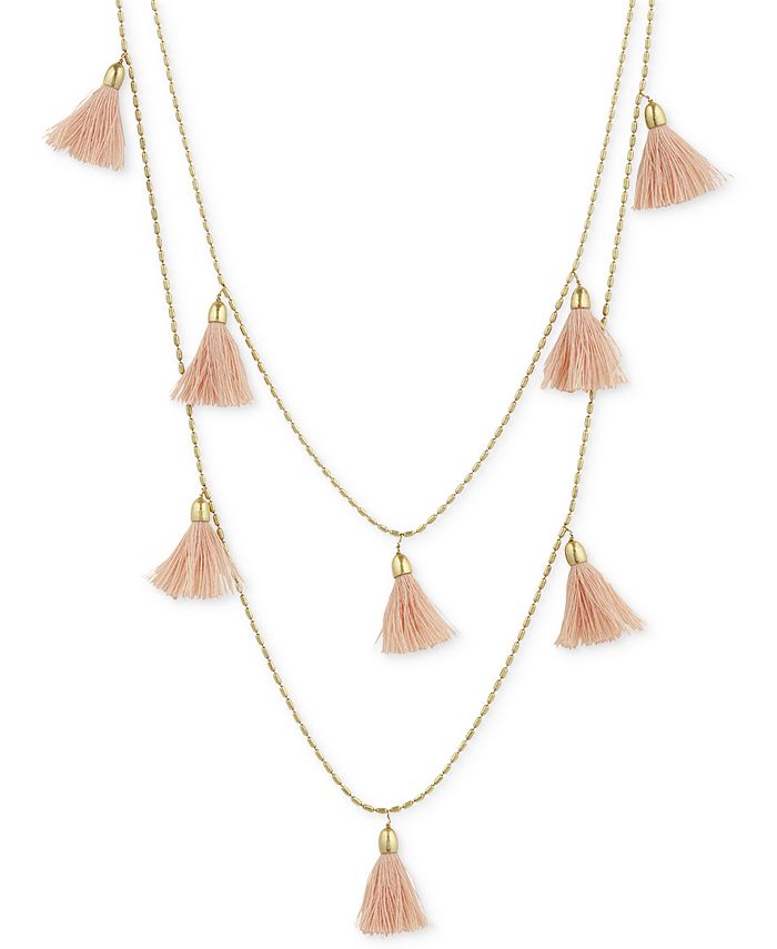 Lucky brand hotsell tassel necklace