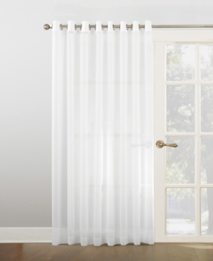 No. 918 Sheer Voile 100" X 84" Grommet Top Patio Curtain Panel In White