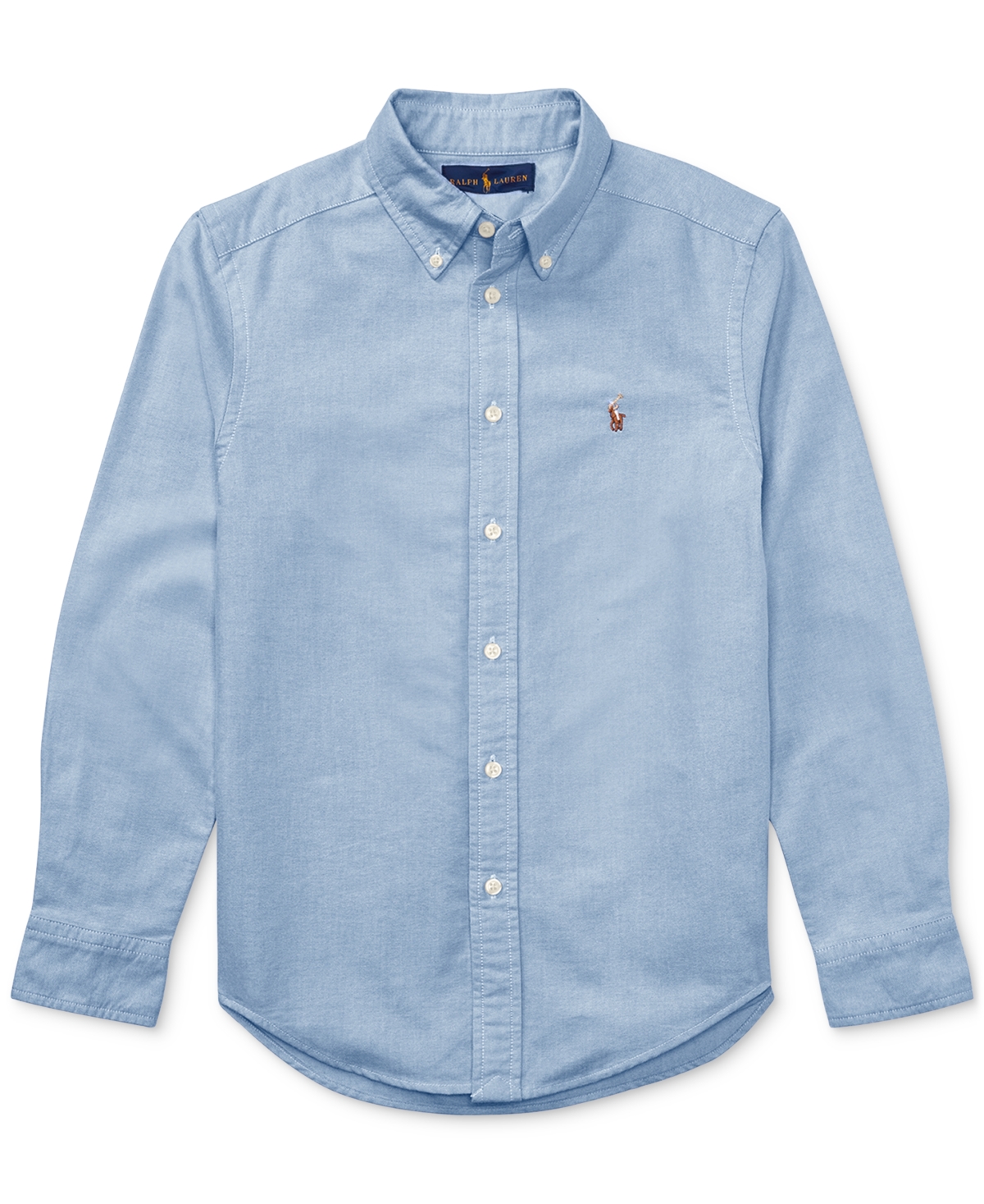 Polo Ralph Lauren Big Boys Embroidered Pony Logo Cotton Oxford Shirt