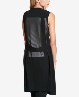 dkny long vest