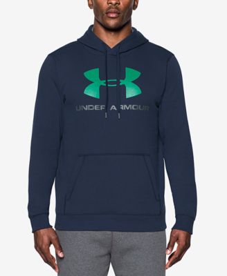 men's ua rival fleece logo hoodie