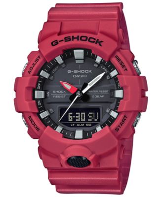 G-Shock - Men's Analog-Digital Red Resin Strap Watch 49mm