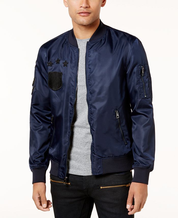 GUESS Men's Nylon Patch Jacket & Reviews - Coats & Jackets - Men - Macy's