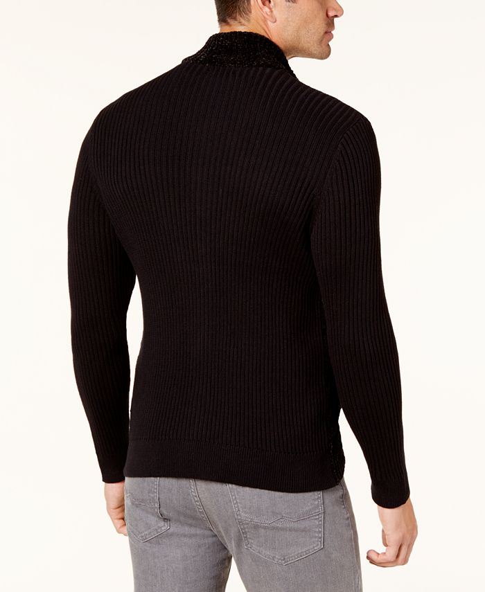 Alfani Men's Chenille Full-Zip Cardigan Sweater, Created for Macy's ...