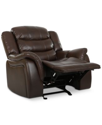 Olyena Faux Leather Glider Recliner
