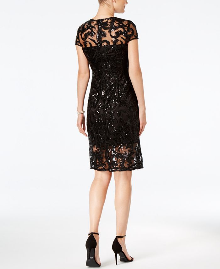 Vince Camuto Sequined Sheath Dress - Macy's