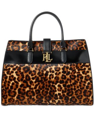 Large leopard print online tote bag