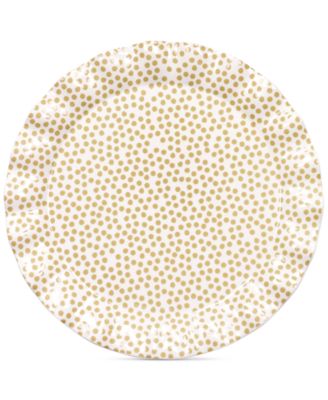 Coton Colors - Cobble Small Dot Ruffle Round Platter